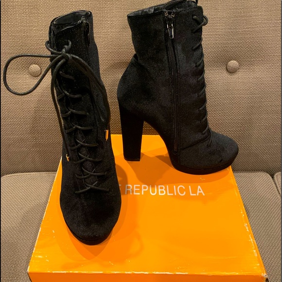 Shoe Republic LA Shoes - Shoe Republic LA Velvet Booties